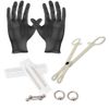 12 Gauge Body Piercing Kit incl. Captives, Barbell, Needles,Forceps,Gloves