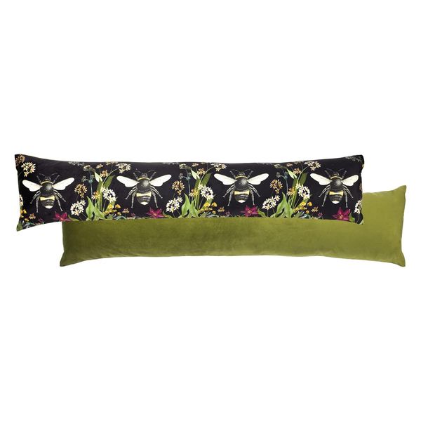 Wylder Nature Midnight Garden Bee Draught Excluder Cover,Black