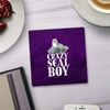 Shopagift Crazy Seal Boy 2 Pack Coasters Gift - 9cm x 9cm