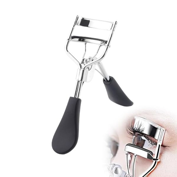 Piegaciglia nichelato, con cuscinetti in silicone, piegaciglia professionale Piegaciglia Professionale In Acciaio Eyelash Curler