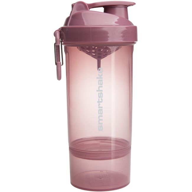 Smartshake Original 2GO One Bottle Shaker Cup with 800 ml Capacity, Deep Rose