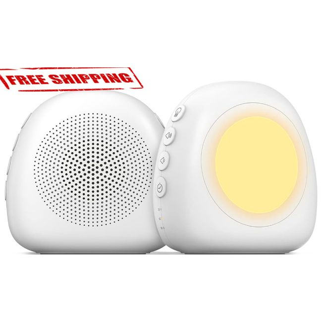 White Noise Machine Night Light Portable Home Rechargeable Timing Sleep Sound