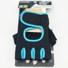 Pro Strength Black Blue Workout Gloves Padded Adjustable Women's Medium