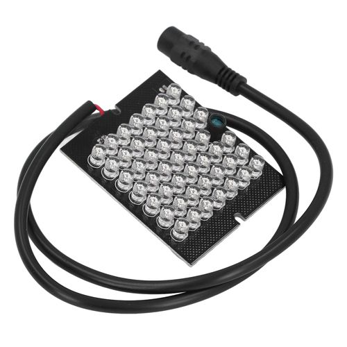 940nm Camera Light Board, Infrared Camera Auxiliary Lamp, 48 Black Discrete LEDs, Compact Design, DC12V Night Function for Home Indoor Use