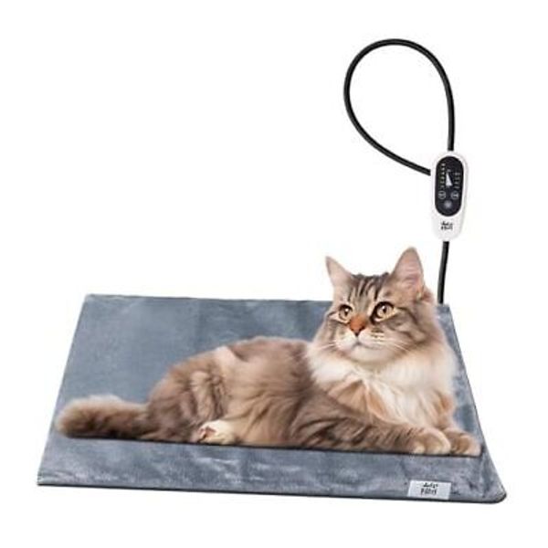 Pet Heating Pad, 6 Adjustable Temperature Dog Cat 16.0"L x 18.0"W x 0.6"Th