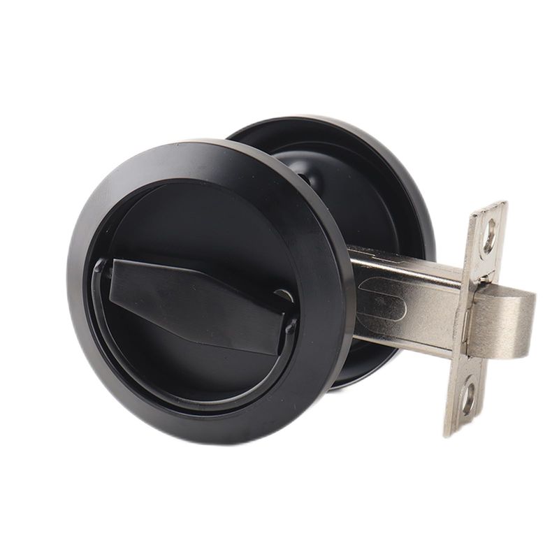 Stainless Steel 304 Black Round Recessed Door Lock, Hidden Recessed ...