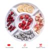 KINGOZOYI Pack of 2 Serving Trays Snack Plates for Snacks, Round