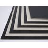 20 x A6 Greyboard Black 1 Side Extra Thick Craft Card 2000mic 2mm