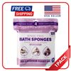 Scrubzz Disposable Rinse Free Bathing Sponges - Lavender, 25 Count