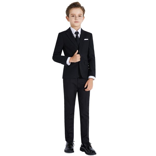 Plavict Boys Suit Slim Fit, Boys Formal Suit Set Colorful Suit, Boys Tuxedo Suit, Adjustable Waist Suits for Boys