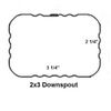 Gutter Downspout Strap 2x3 White (Leader Strap 2x3 White)