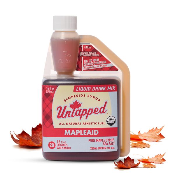 Mapleaid Bulk Bottle – 20 Servings | Organic Maple Syrup & Sea Salt | Natural Electrolyte Replenishment | Pure, Simple, Delicious | Ideal for Sustained Energy and Hydration