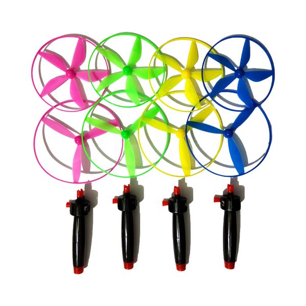 YaqvYoNg 4 Pcs Flying Saucer Portable Propeller Flying Saucer Lightweight Fly Toys for Children