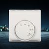 Adjustable Thermostat, Manual Line Volt Thermostat Room Mechanical Temperature Controller for Central Air Conditioning