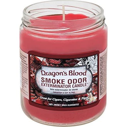Smoke Odor Exterminator, Dragon's Blood 13oz Jar Candle, 13 oz, 13 Ounce