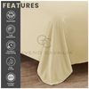 Gaveno Cavailia Super Soft Plain Dyed Diamond Flat Sheet [ King - Cream ]