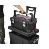 24" Portable Rolling Tool Box Combo Small Tray Utility Garage Storage Organizer