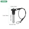 M METERXITY 2Pcs Ball Locking Pins 8mm Dia 25mm Usage Length Button Handle Quick Release Pin