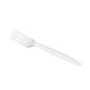 Karat PP Plastic Medium-Heavy Weight Forks Bulk Box - White - 1,000 ct, U2010W
