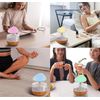Rain Cloud Humidifier LED Diffuser Multicolor LED Light Home Aromatherapy Ultrasonic Wooden accent