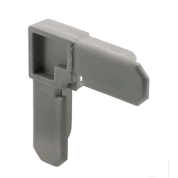 Prime-Line 3/4 In. x 3/8 In. Gray Plastic Screen Frame Corner (100-) In Box
