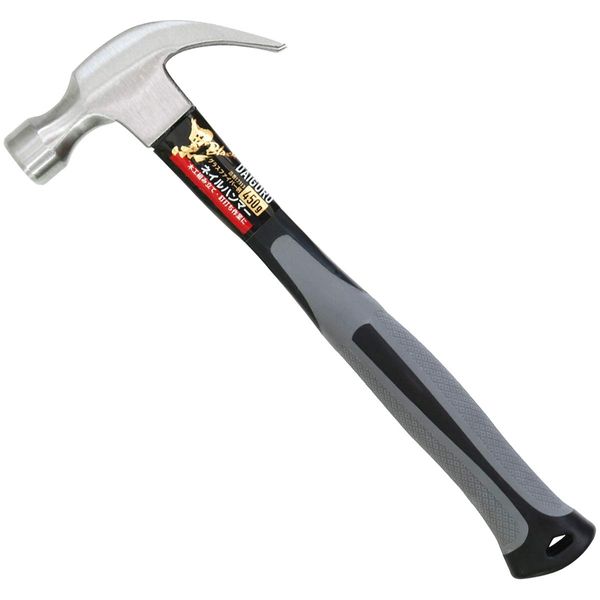 KONYO Daigoro Nail Hammer with Glass Fiber Pattern, 15.9 oz (450 g)