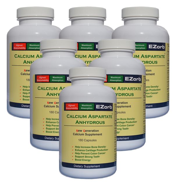 EZorb Calcium Capsules Buy 6 Bottles Save 12%, $41.00 OFF. 92% Absorption Rate