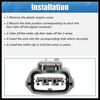 Hihaha 4pcs Ignition Coil Connectors Plug Wiring Harness Pigtail 3 Wire Durable Material