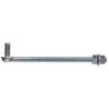Hardware Essentials 851914 Gate Bolt Hook 3/4" x 12", White