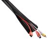 Hama Cable Bundle - Cloth Tube Easy Flexwrap, 1.8 M, Black