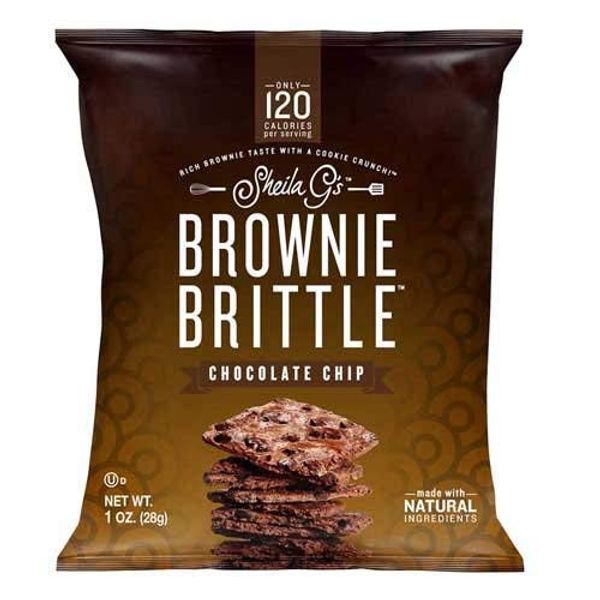 Sheila Gs Chocolate Chip Brownie Brittle, 1 Ounce -- 72 per case.