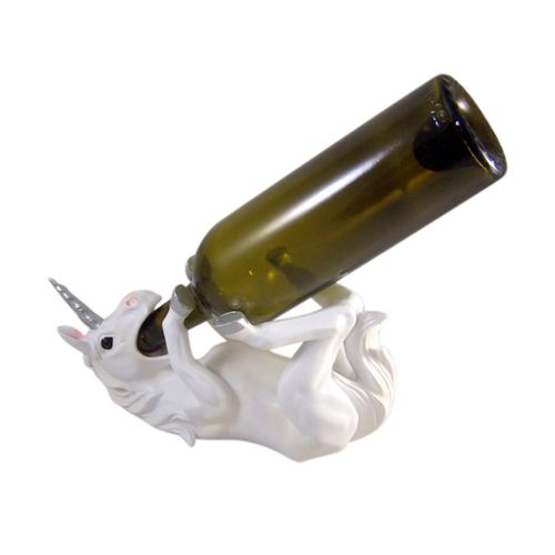 Magical Purity Unicorn Wine Bottle Holder Display Rack Stand Decorative Kitchen Statue For Wine Lovers Home