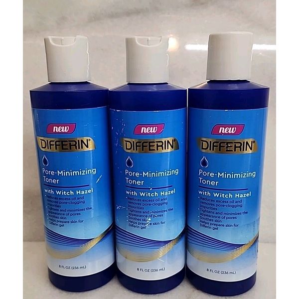 3- Differin Pore-Minimizing Toner w/Witch Hazel ~ 8 oz