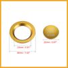 Partuto Car Engine Start Stop Button Cover Trim Sticker Kit Gold Tone Replacement
