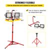 Dual-head Led Work Light 20000 Lumen Led Work Light with Tripod 27.6-68.1"