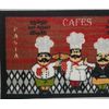 Printed Kitchen Nylon Rug (18"x30") FAT CHEFS TRIO,PASTA & PIZZA, rectangle,KH