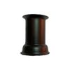 Candle Holder- Black Iron Round Tall Cup "
