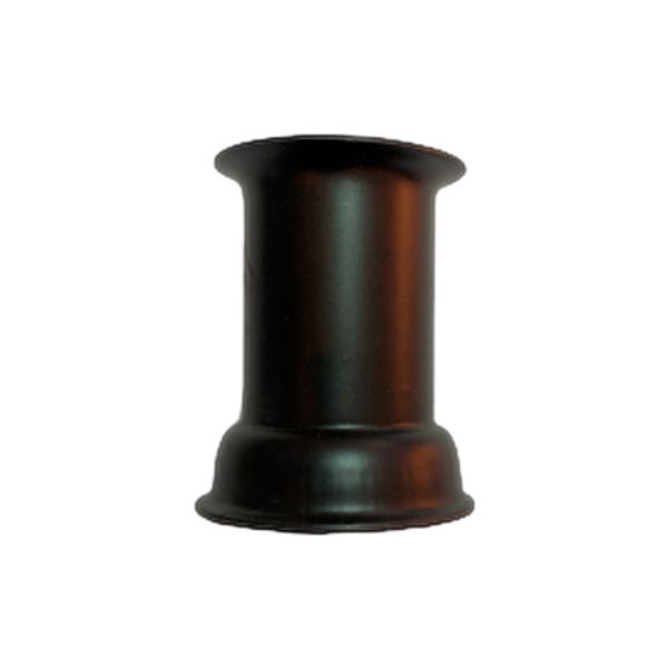Candle Holder- Black Iron Round Tall Cup "