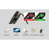 2 PACK LED Flashlight Rechargeable USB  Tactical Torch