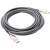 LINDY 36664 USB 3.0 Type A to B Cable, Cromo Line - Grey, 5m