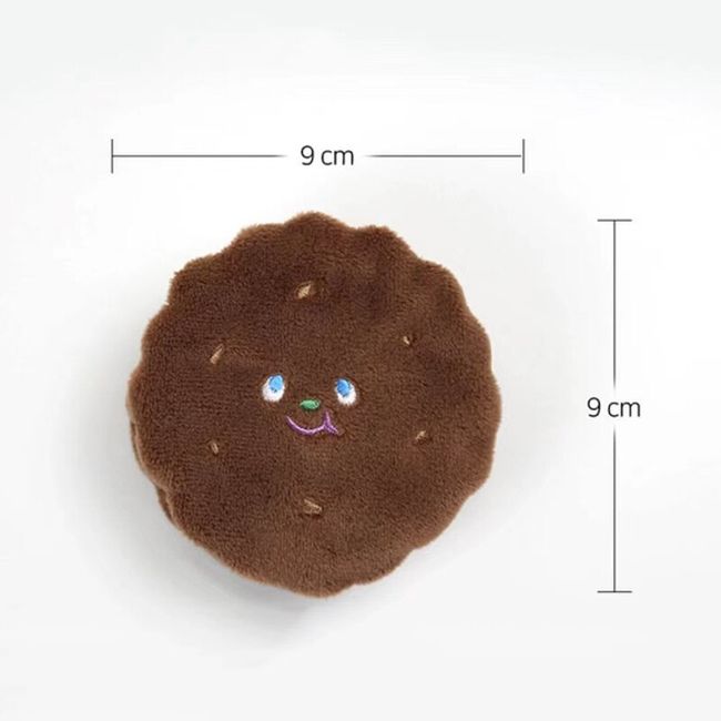 Cute Pet Squeaky Croissant Bread Shaped Plush Hidden Food Interactive  Sniffing Dog Toys Squeaker Bite Toys Chew Toy CROISSANT BREAD 