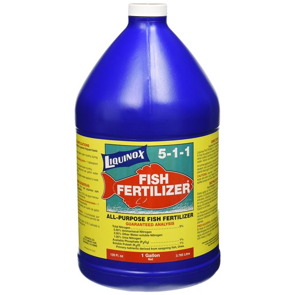 Liquinox 7128 Fish Emulsion 5-1-1 Fertilizer, 1-Gallon