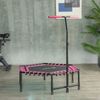 Soozier 45" Rebounder Trampoline with LED Light & Adjustable Handle, Pink