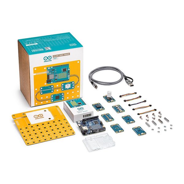 Official Arduino Plug and Make Kit [AKX00069] – Ultimate Starter Kit for Beginners | Build Connected Projects Easily | Fun & Educational Technology Kit for Learning Electronics & Coding
