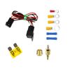 Electric Radiator Cooling Fan Relay Kit Thermostat Temp Control Switch Universal