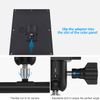 HOLACA Weatherproof Gutter Mount for Ring Solar Panel- Wall Mount Bracket Outdoor Mount Accessories for Ring Solar Panel (Black)