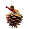 Conversation Concepts Lhasa Apso Brown W/Sport Cut Pinecone Pet Ornament