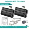 2 For LiftMaster 811LM 1-Button 12 Code Dip Switch Garage Gate Remote Control