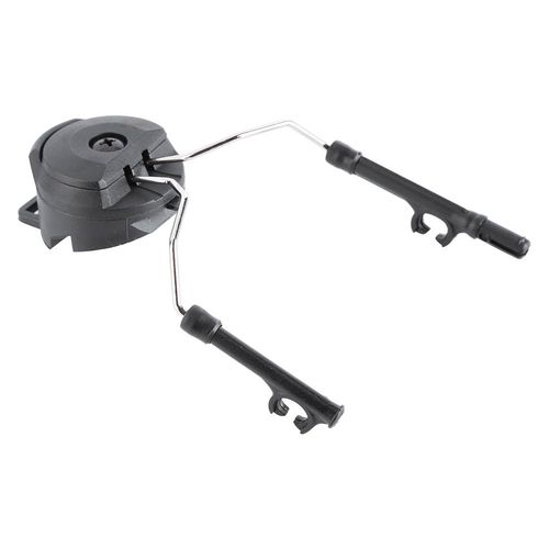 Helmet Rail Adapter 1Pair Headset Helmet Adapter ARC Rail Adaptor Suspension Headphones Bracket Hunting Earmuffs Support Left & Right Side Attachments replacement for Peltor Comtac(Black)