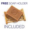 Organic Face and Body Soap Bars for Dry, Normal and Sensitive Skin. Facial and Body Wash Treatment for Acne, Eczema, Psoriasis, Dark Spot and Rosacea for Women and Men, With Bamboo Holder (2)